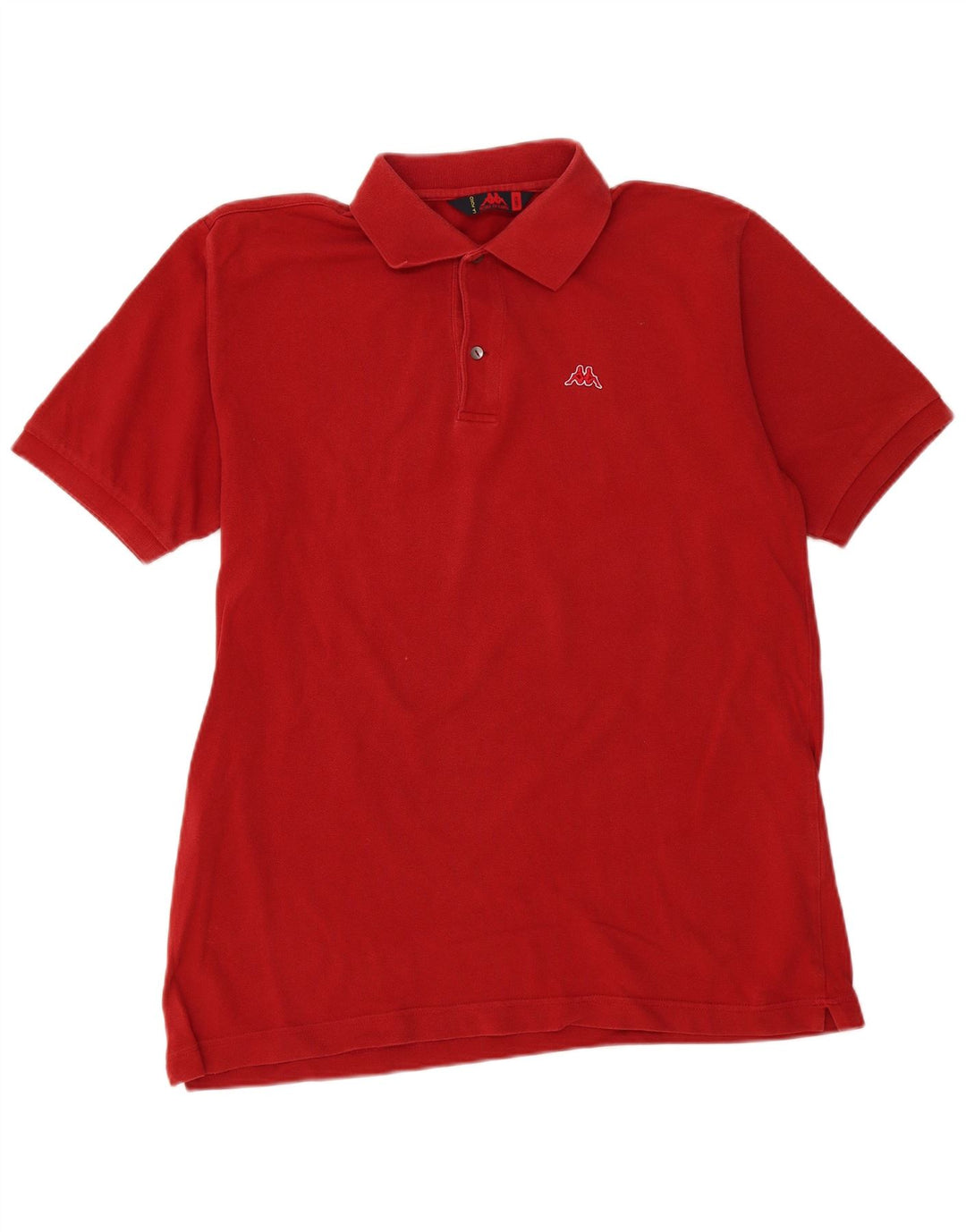 Polo Kappa Uomo Large Rossa In Cotone