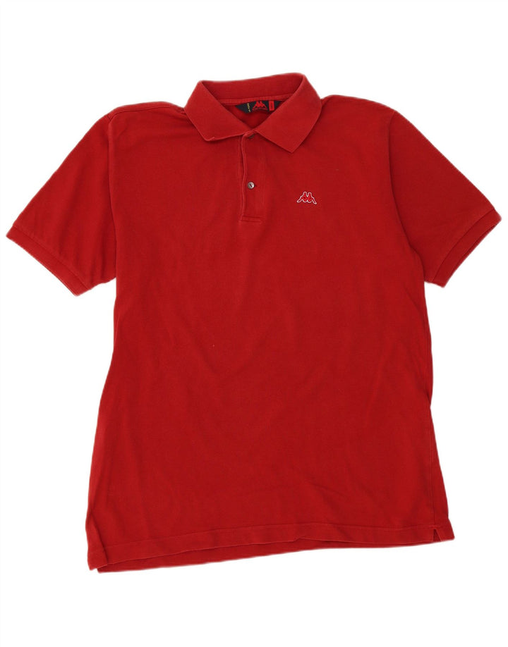 Polo Kappa Uomo Large Rossa In Cotone