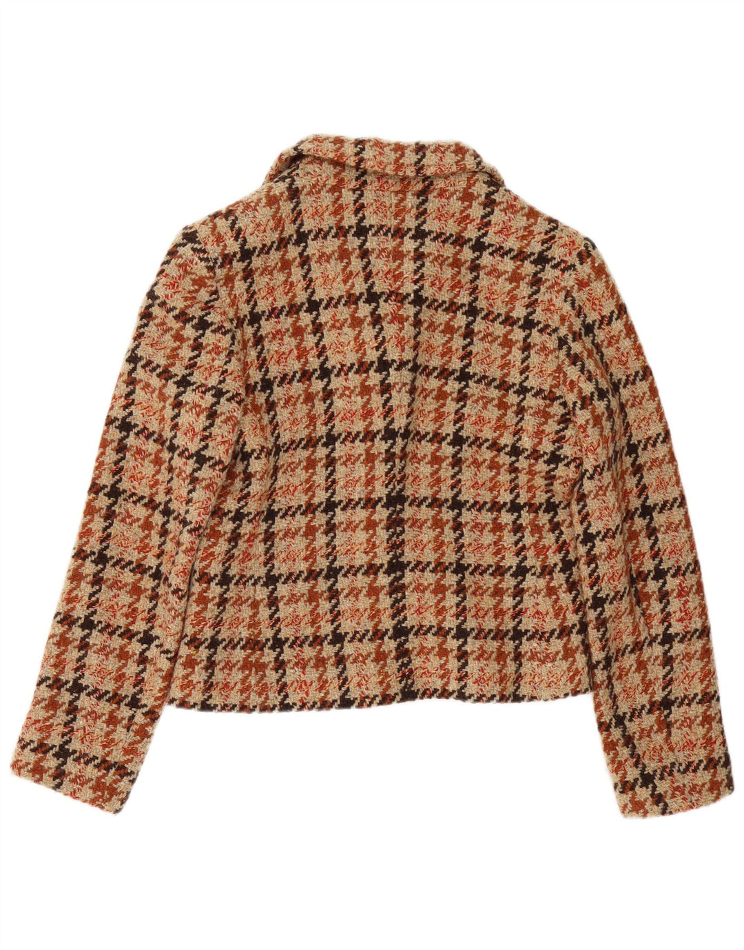 Giacca blazer da donna Marella UK 12 Pied de poule marrone medio classico