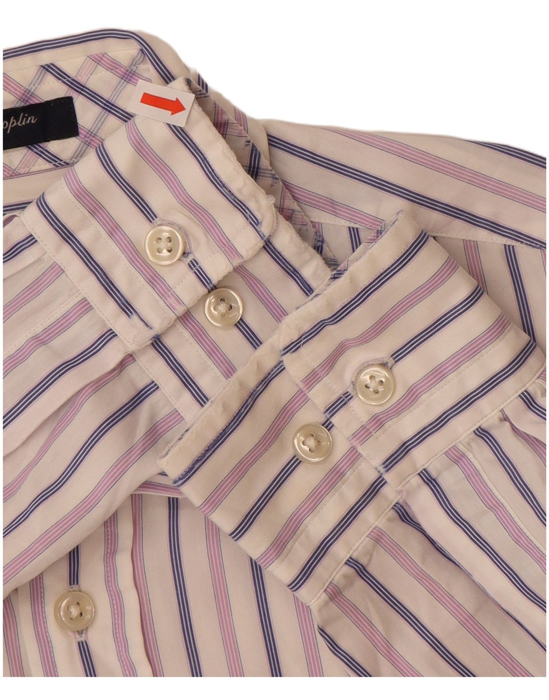 GANT Camicia da uomo vestibilità regolare piccola in cotone a righe bianche