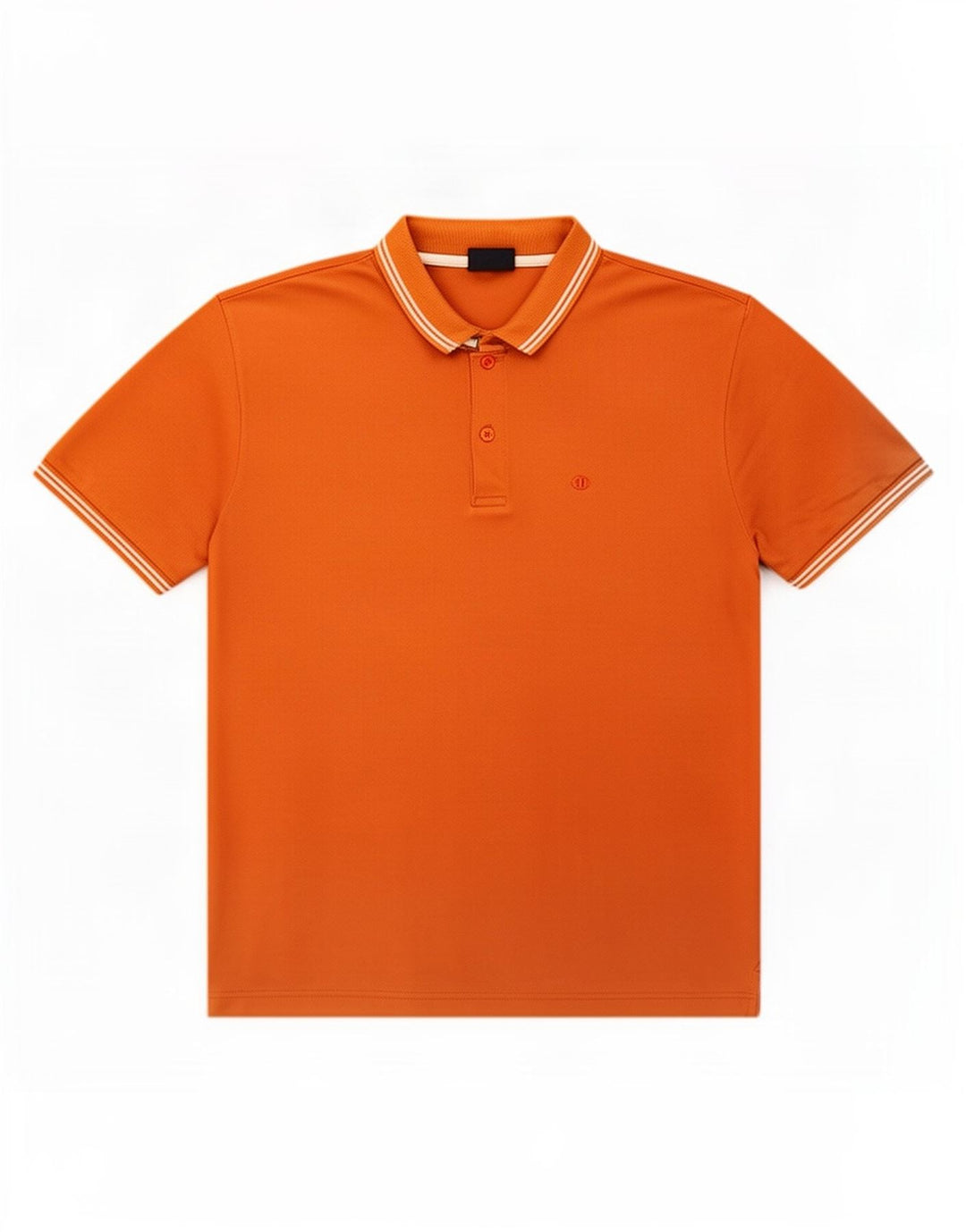Polo da uomo Champion a righe arancioni medie