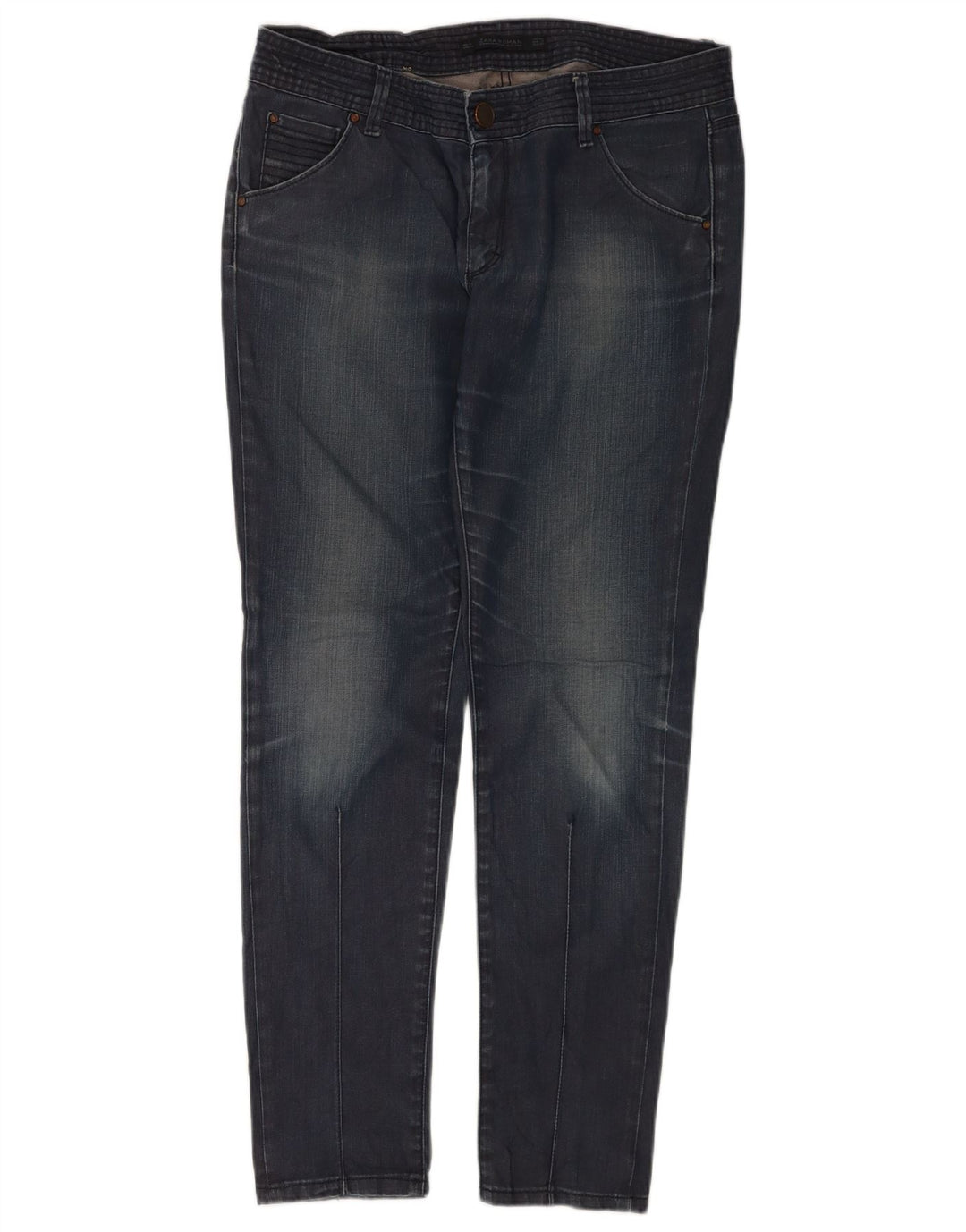 Jeans slim da donna Zara EU 40 medio W30 L30 blu navy