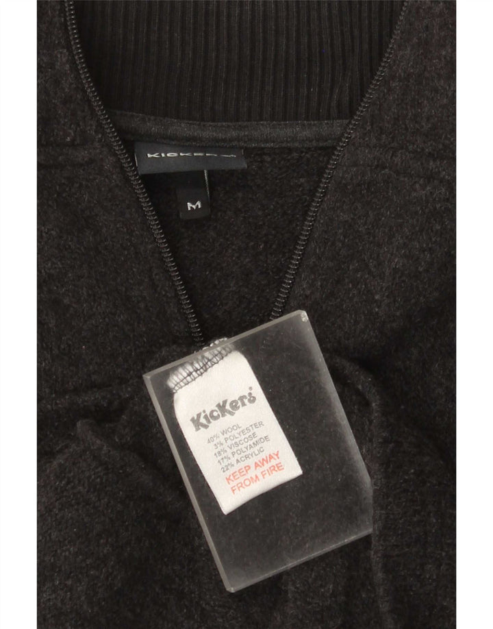 Maglione cardigan da donna Kickers UK 14 Lana grigio medio
