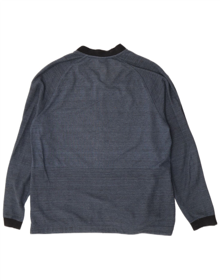 Giacca da ginnastica da uomo Nike XL in cotone chiazzato blu
