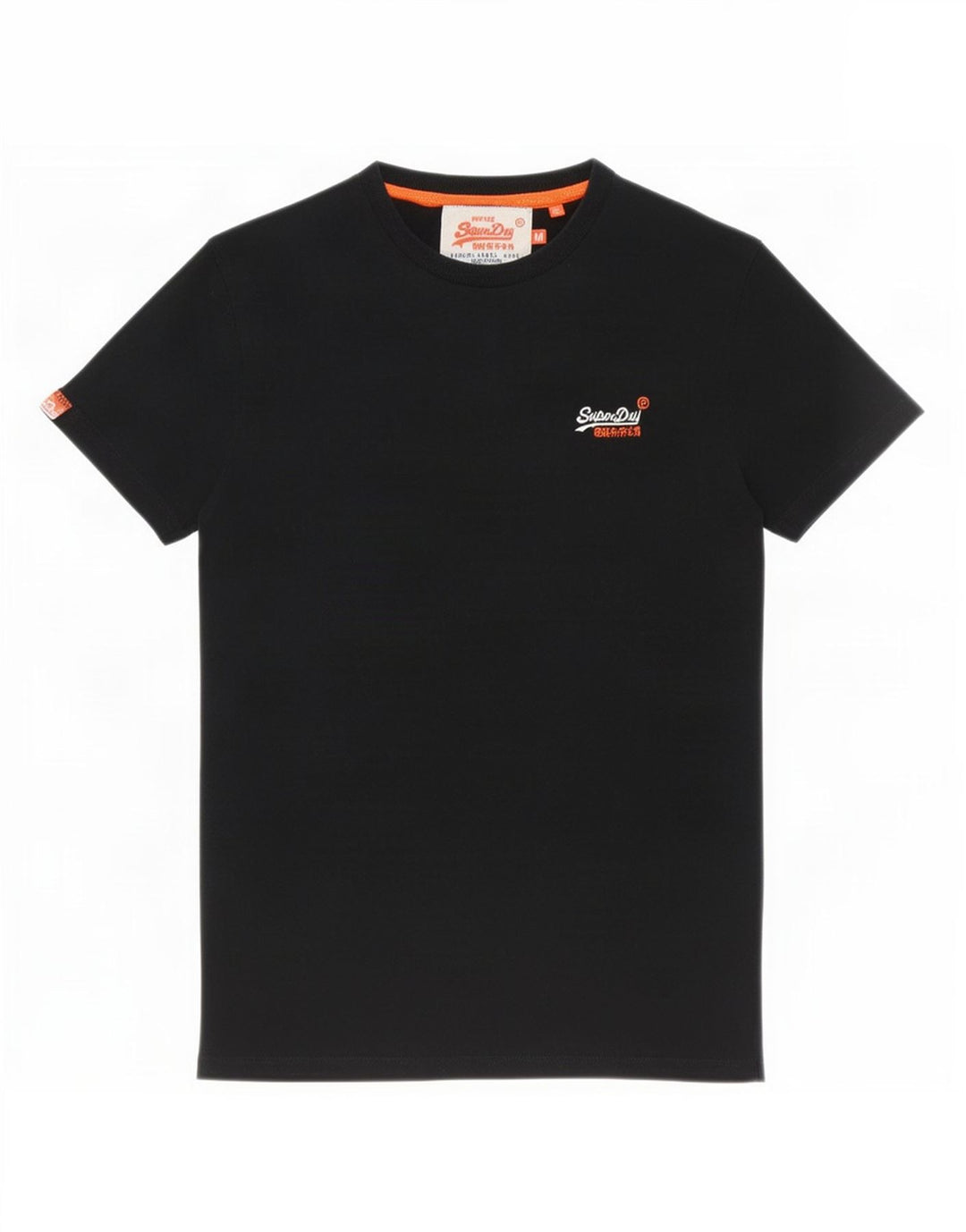 T-shirt da uomo Superdry Top in cotone nero medio