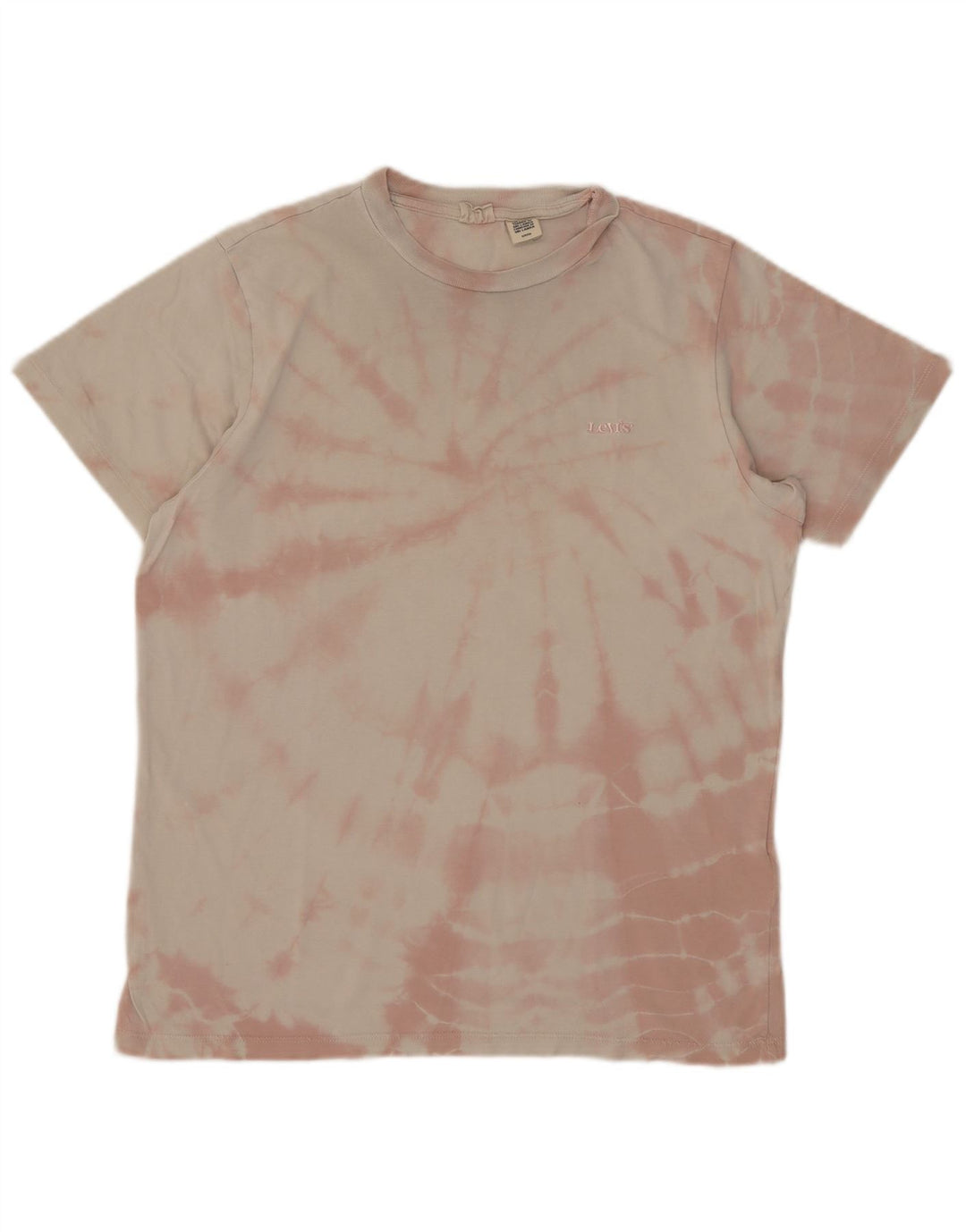 T-shirt da uomo Levi's Top Small in cotone tie dye rosa