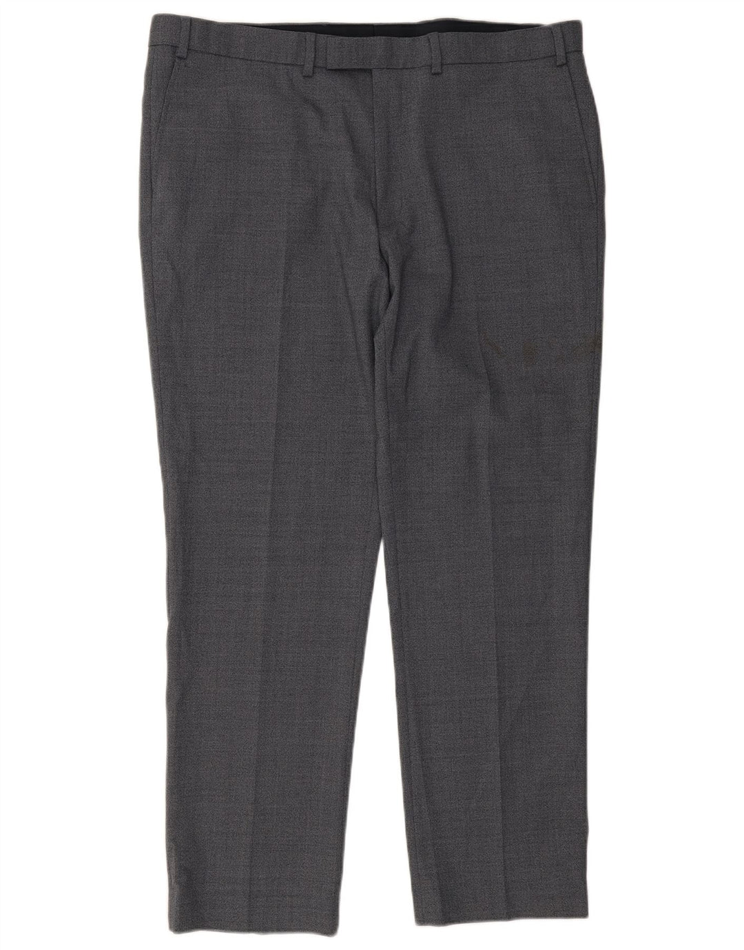 Pantaloni da abito regolari da uomo Marks & Spencer W40 L31 poliestere blu