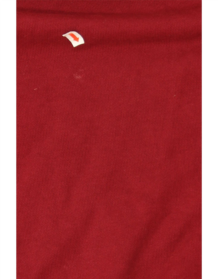Felpa con grafica Nike da uomo, piccola, in cotone bordeaux