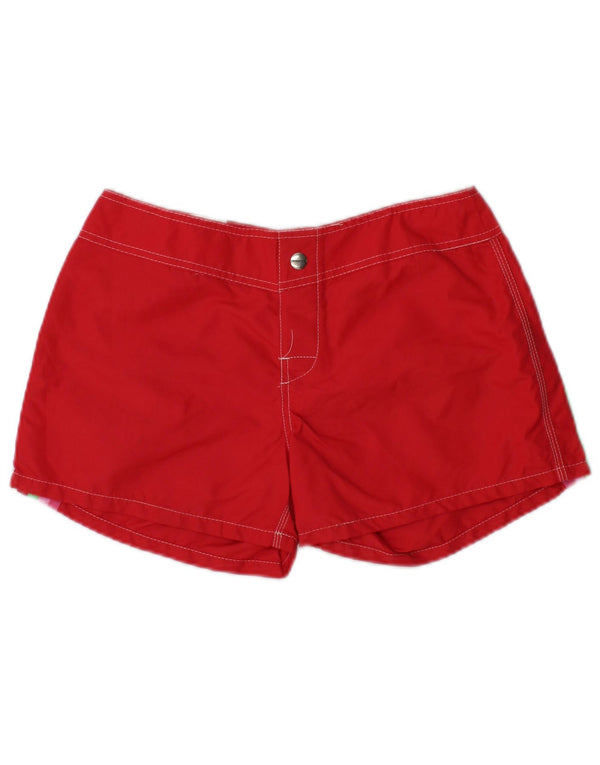 Pantaloncini da bagno da donna Sundek UK 8 piccoli in nylon a righe rosse