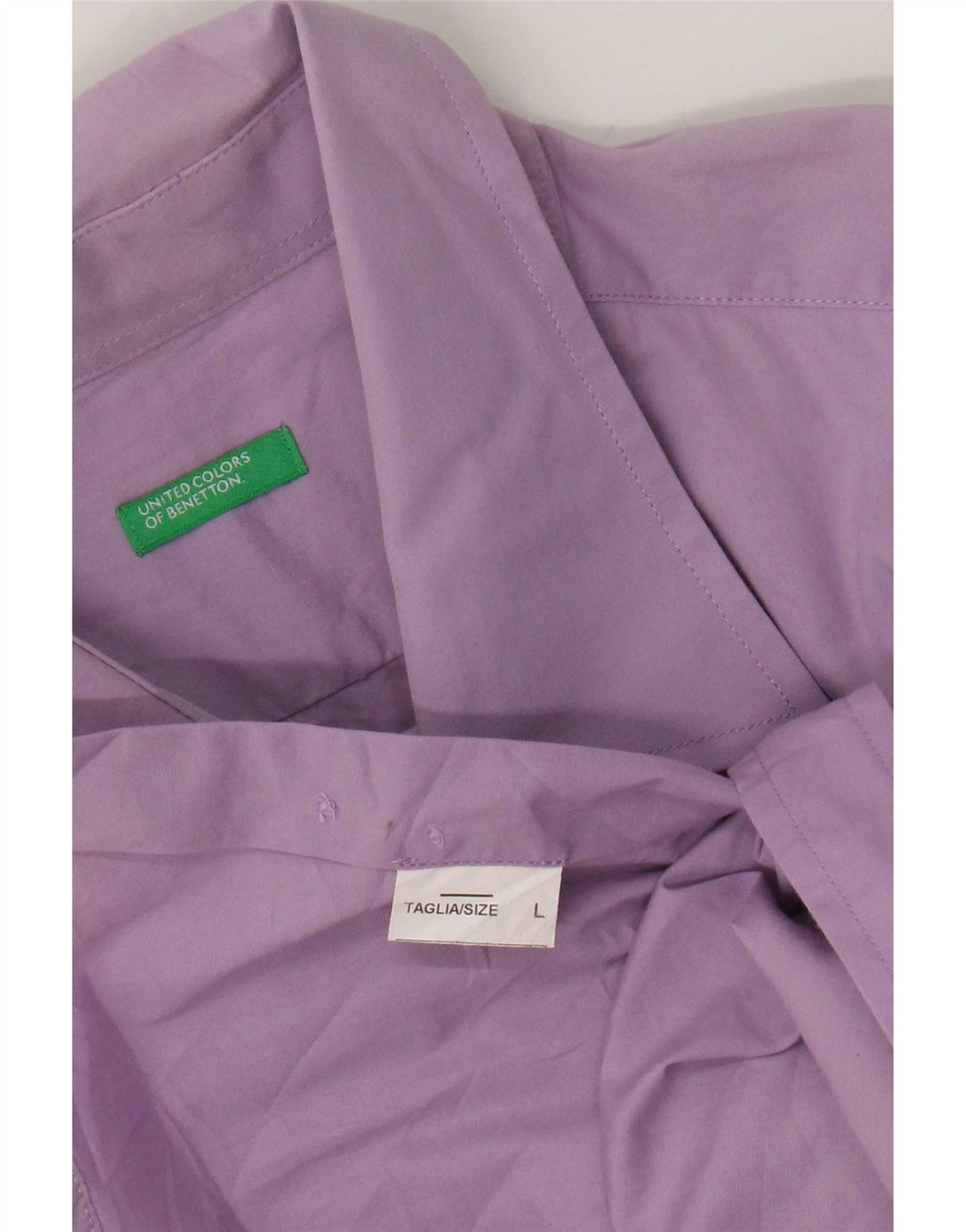 Camicia Benetton Uomo Large Viola
