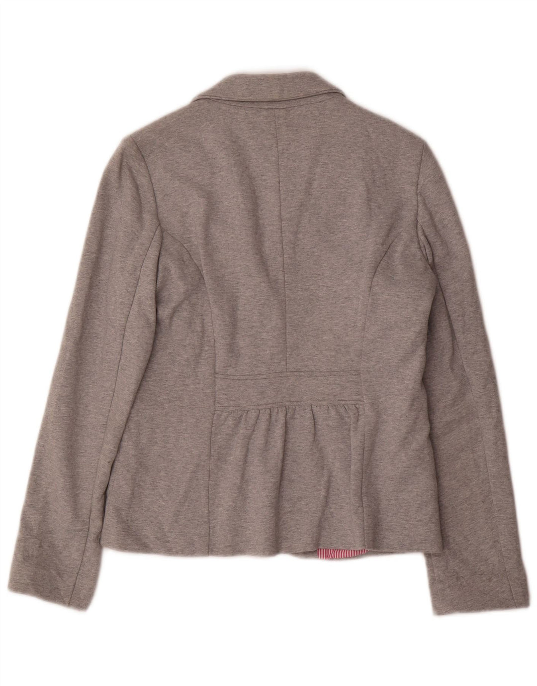 Giacca blazer a 3 bottoni da donna Gant UK 14 grande cotone grigio