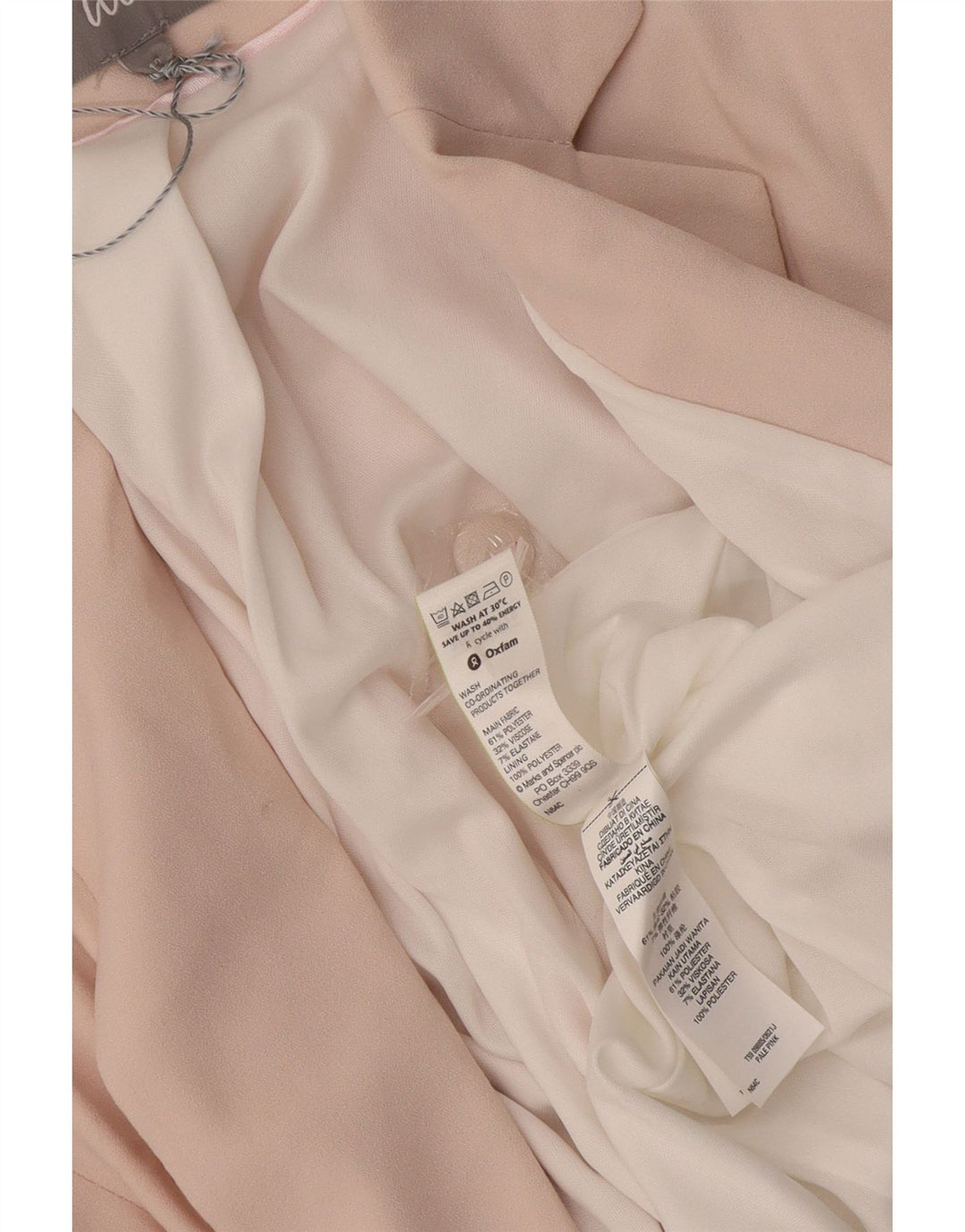 Giacca blazer aperta con maniche a 3/4 Marks & Spencer da donna UK 12 Rosa medio