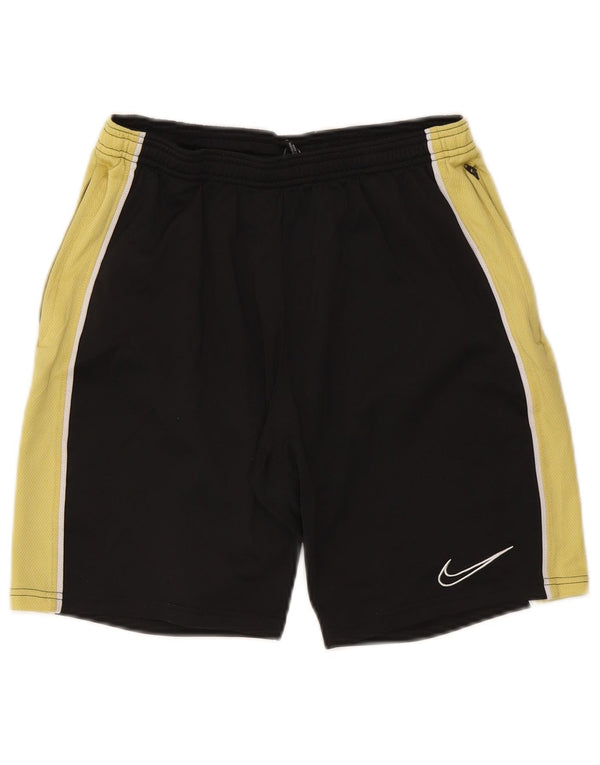 Pantaloncini sportivi Nike Dri Fit da uomo, colore nero medio, in poliestere color block