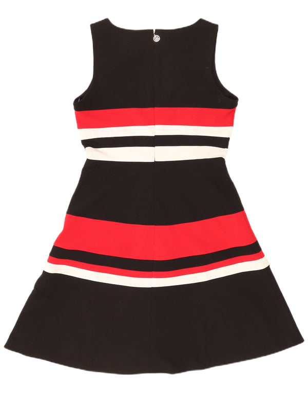 Abito a trapezio senza maniche da donna Tommy Hilfiger US 8 medio a righe nere