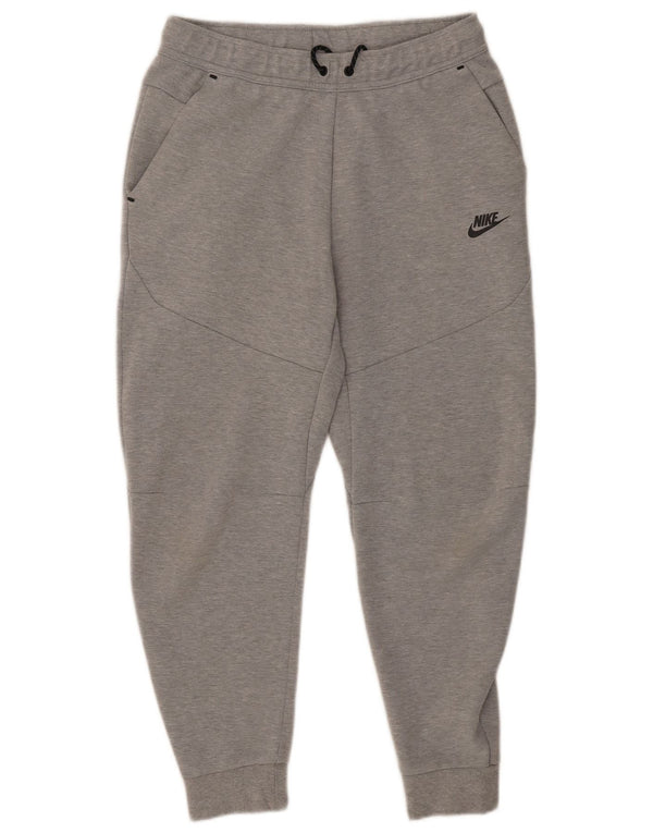 Pantaloni da tuta da uomo Nike Joggers in cotone chiazzato grigio medio