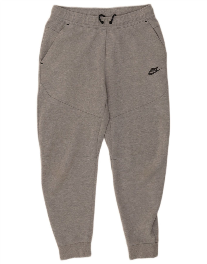 Pantaloni da tuta da uomo Nike Joggers in cotone chiazzato grigio medio