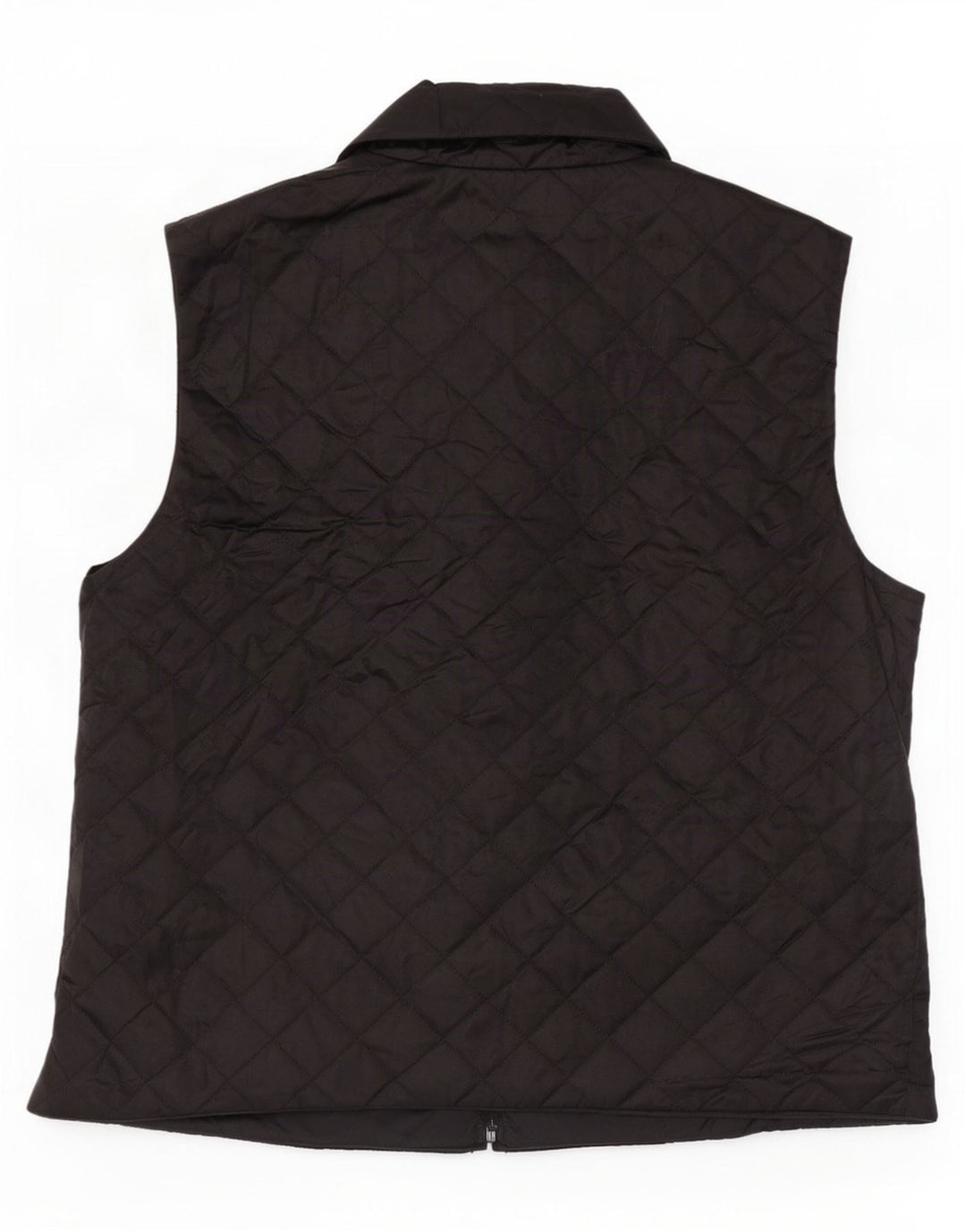 Gilet trapuntato da donna Benetton UK 16 Large Nero in poliammide