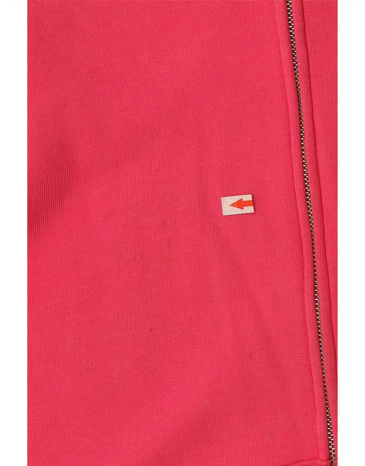 Maglione con cappuccio e zip da donna Marks & Spencer UK 12 Cotone rosa medio
