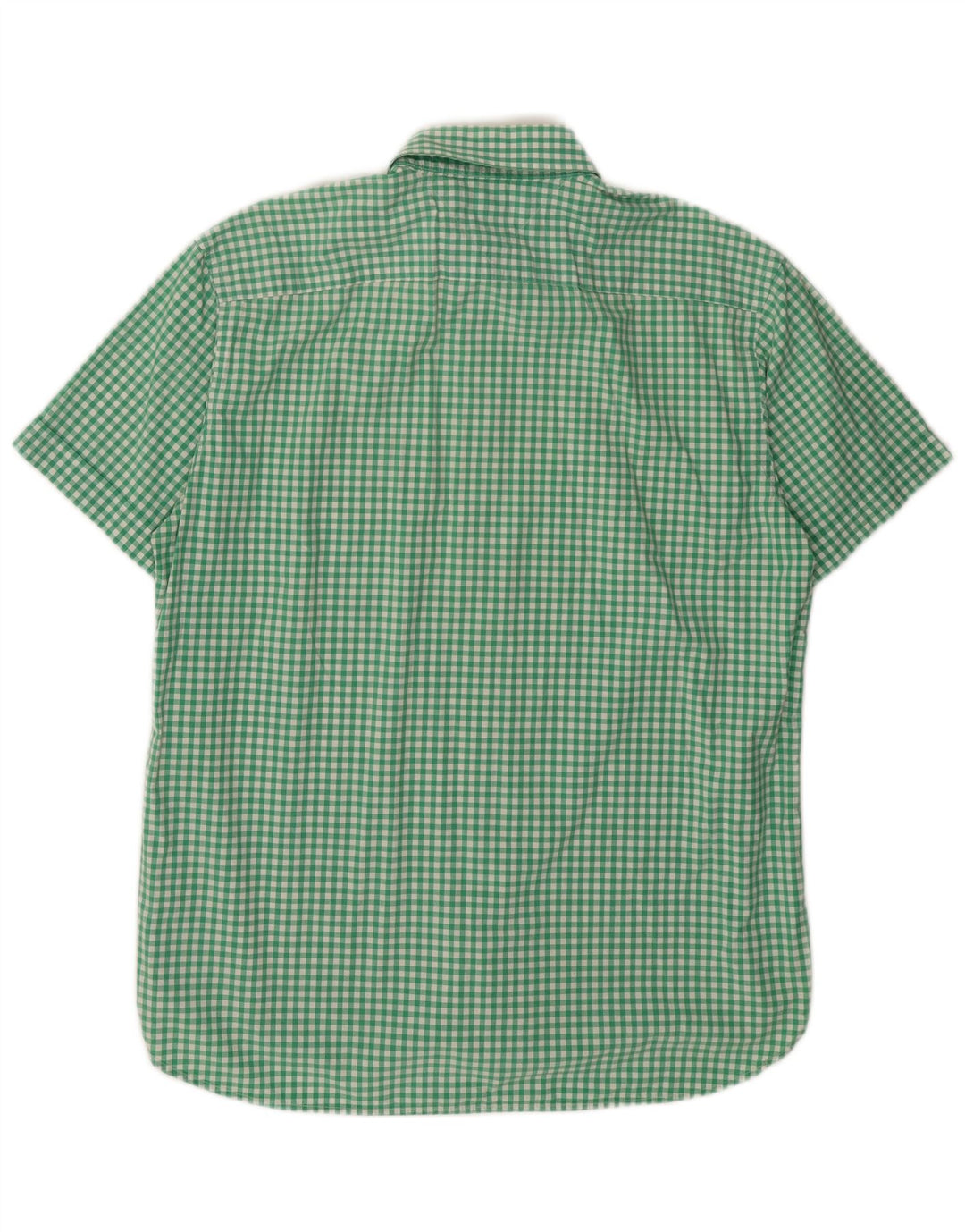 Camicia a maniche corte a quadri Tommy Hilfiger da uomo XL in cotone a quadretti verde