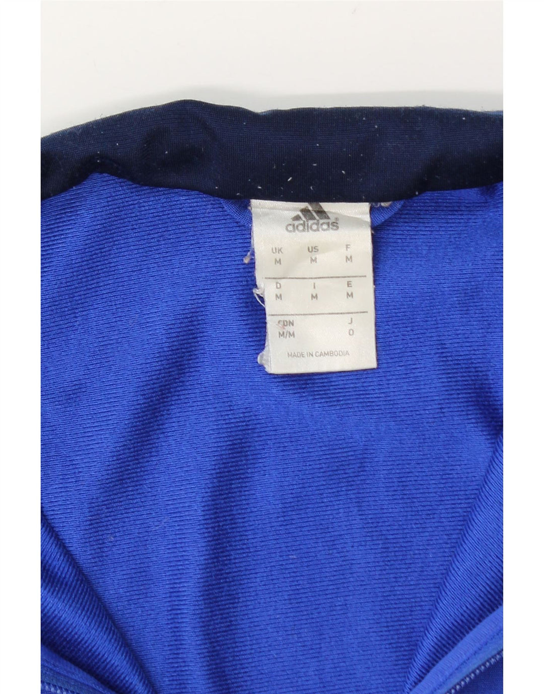 Giacca da ginnastica da uomo Adidas Top Giacca in poliestere color block blu medio