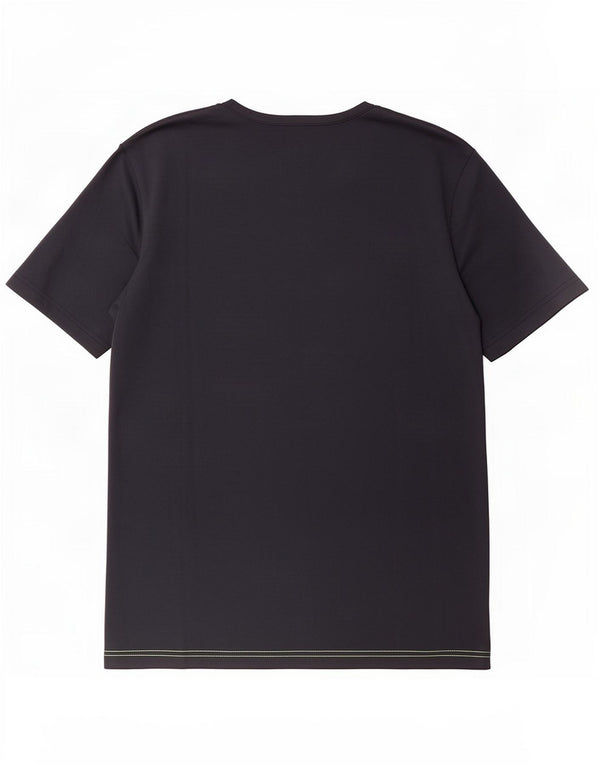 T-shirt da uomo Puma Top Large in poliestere color block nero