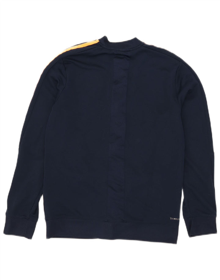 Giacca da ginnastica Adidas Climalite per ragazze 13-14 anni in poliestere blu navy