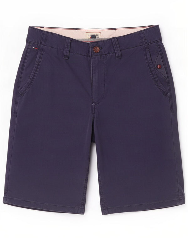 Pantaloncini chino da uomo Tommy Hilfiger piccoli W28 cotone blu navy
