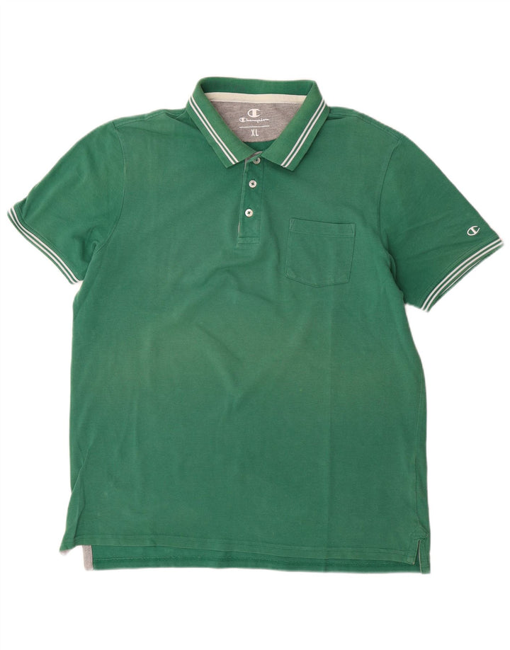 Polo da uomo Champion XL in cotone verde
