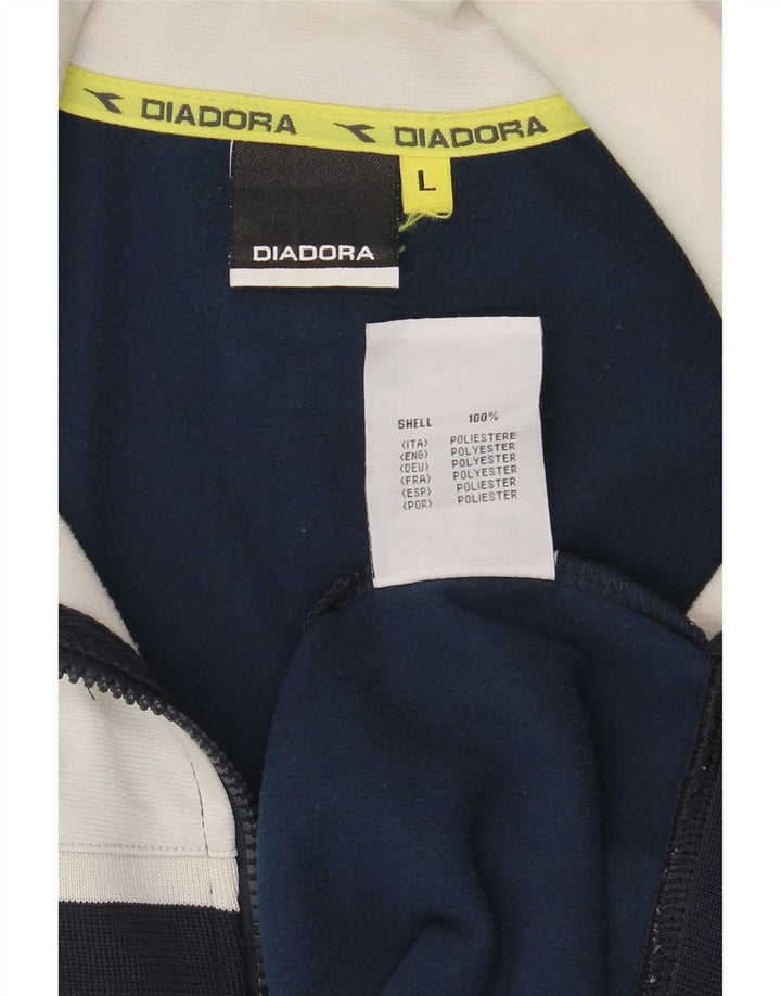 Giacca da tuta da donna Diadora UK 16 Large Blu Navy Colourblock