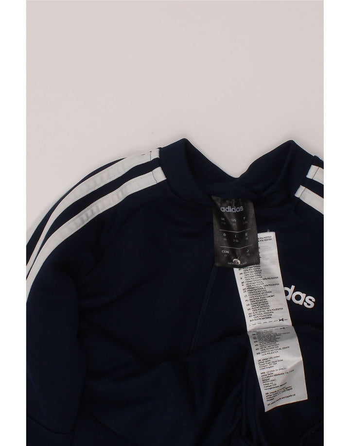 Giacca da tuta da ragazzo Adidas 7-8 anni in poliestere blu navy