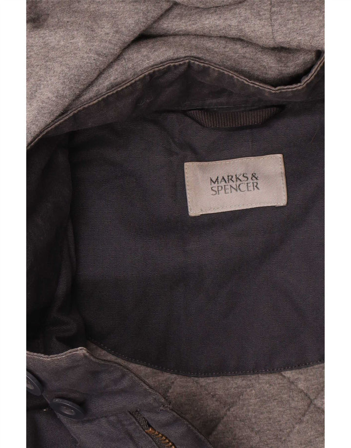 Giacca Parka con cappuccio da uomo Marks & Spencer UK 42 XL Blu navy