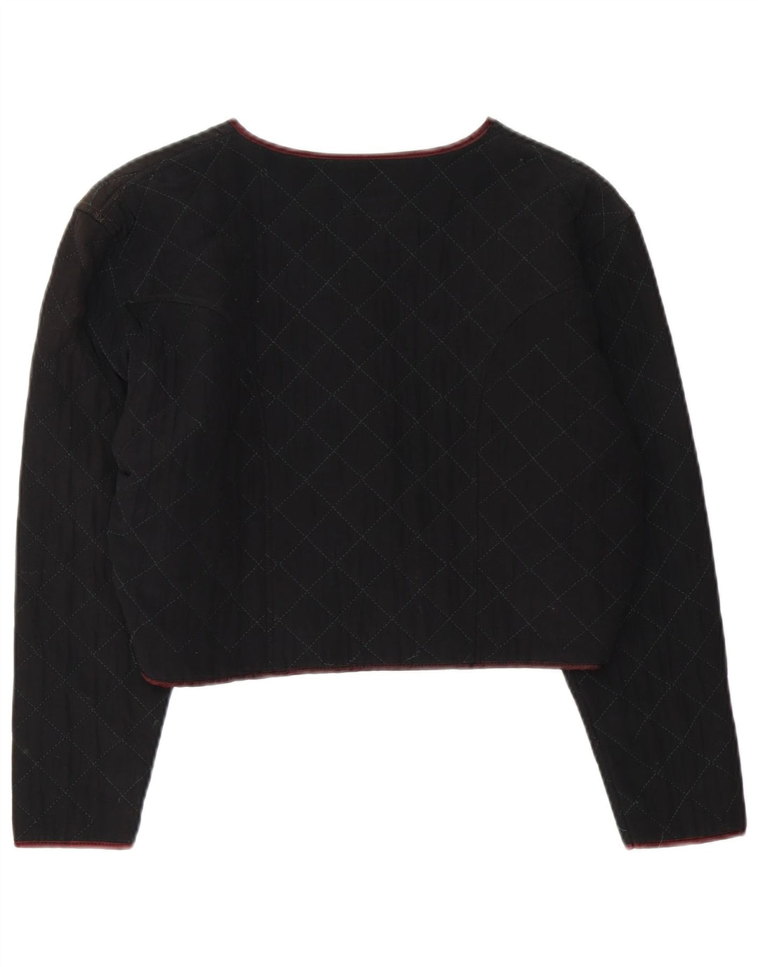 Giacca bolero trapuntata da donna Pinko UK 14 media viscosa nera