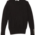 Maglione maglione girocollo da donna Zara UK 12 medio nero