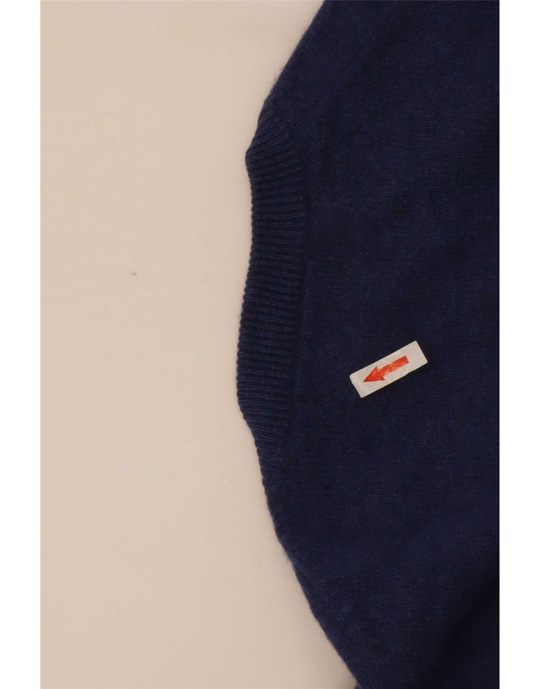 Maglione maglione girocollo da uomo Marks & Spencer blu Harbour in lana d'agnello media