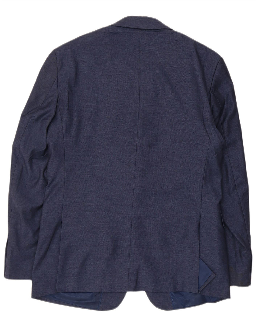 Giacca blazer a 2 bottoni da uomo Calvin Klein UK 38 poliestere blu navy medio