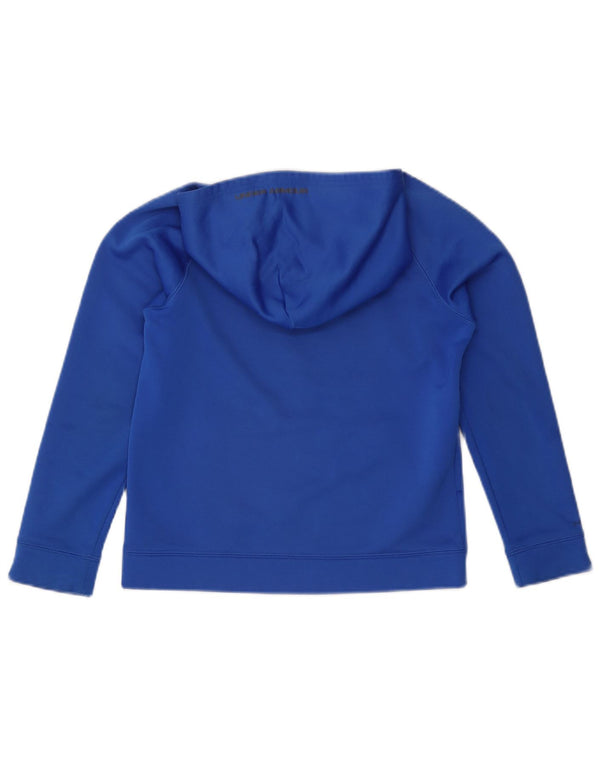 Felpa con cappuccio grafica da ragazzo Under Armour 9-10 anni blu medio