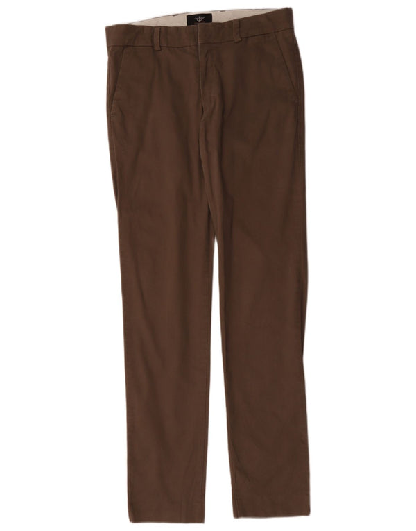 Pantaloni chino extra sim fit da uomo Dockers W30 L34 in cotone marrone