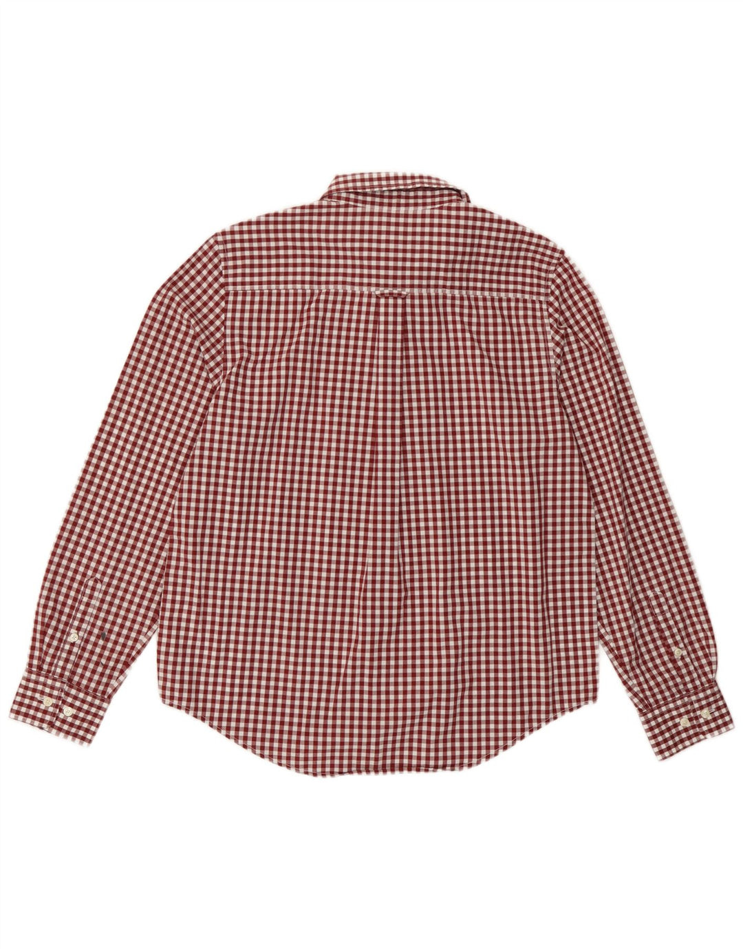 Camicia da donna Gant UK 10 piccola in cotone a quadretti bordeaux