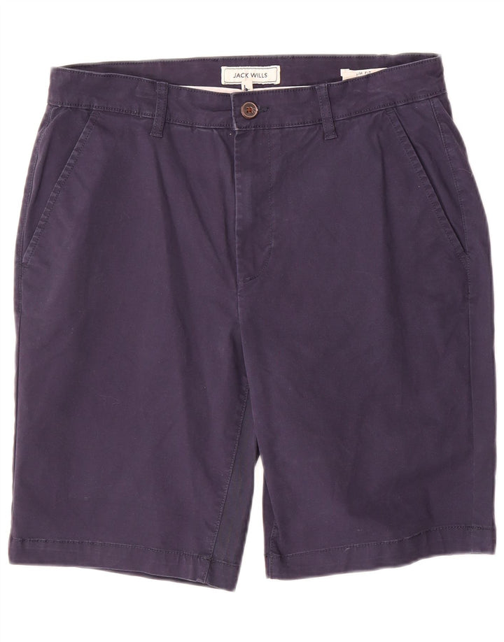 Pantaloncini chino slim fit da uomo Jack Wills W30 cotone blu navy medio