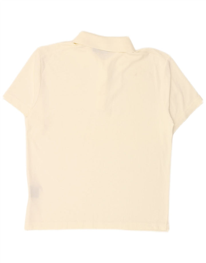 HELLY HANSEN Mens Polo Shirt Large White Nylon