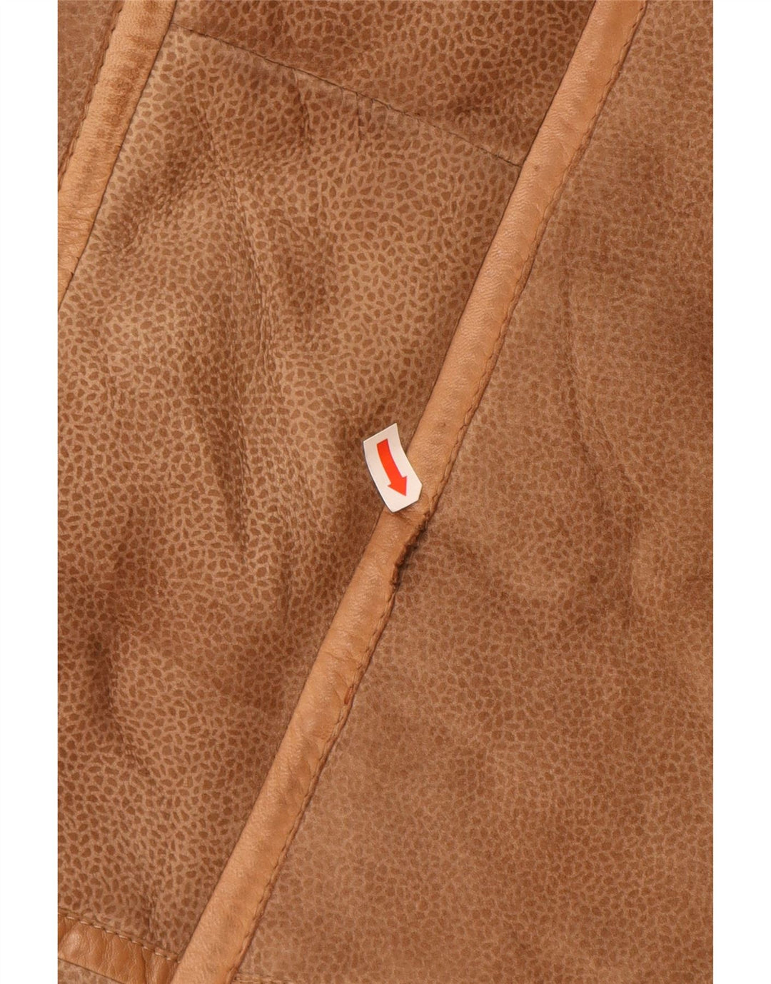 Cappotto in shearling da donna VINTAGE UK 16 grande stampa animalier marrone