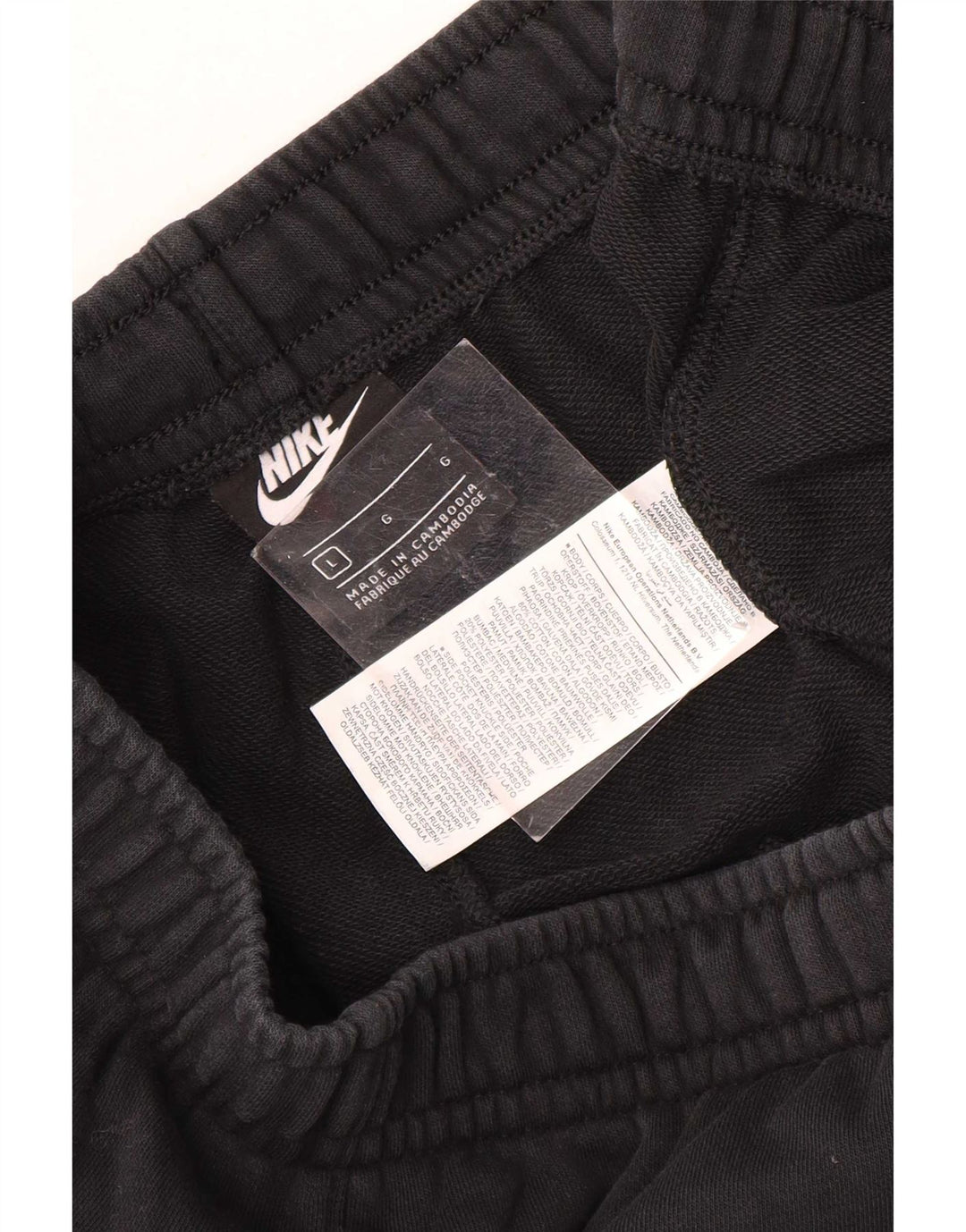 Pantaloni da tuta da uomo Nike Joggers grandi in cotone nero