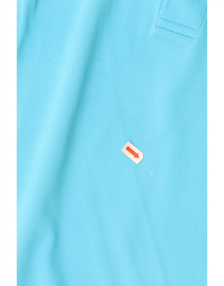 Polo da uomo vestibilità regolare HARMONT & BLAINE grande in cotone blu