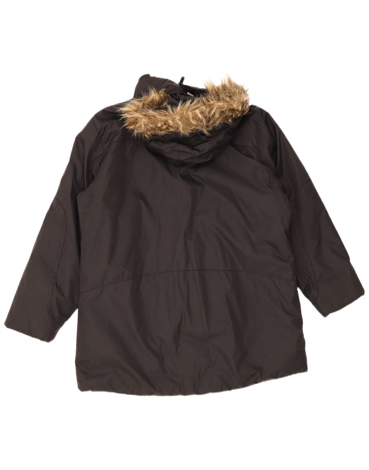 Giacca Parka con cappuccio da donna Helly Hansen UK 18 XL Nero Poliammide