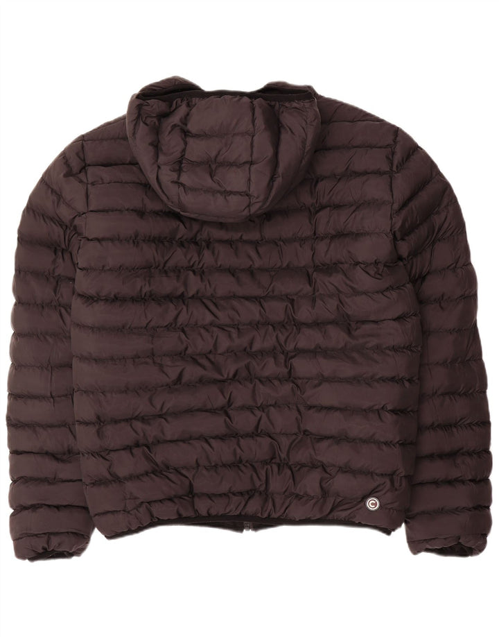 COLMAR Womens Hooded Reversible Padded Jacket UK 20 2XL Black Polyester