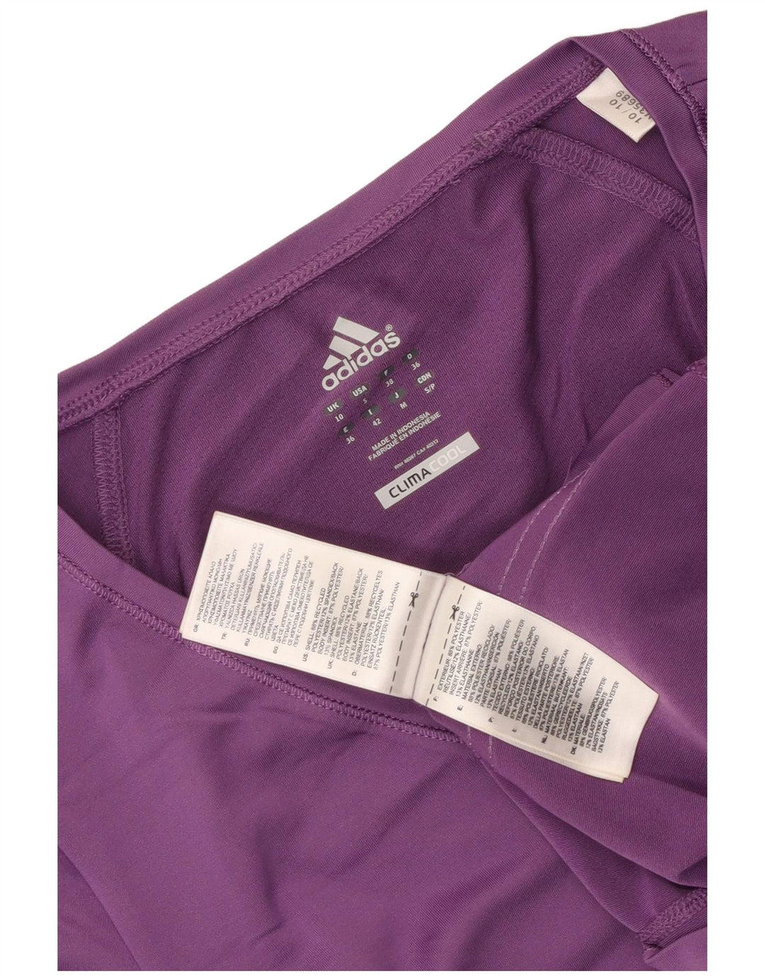 Maglietta Adidas Climacool da donna Top UK 10 piccola poliestere viola