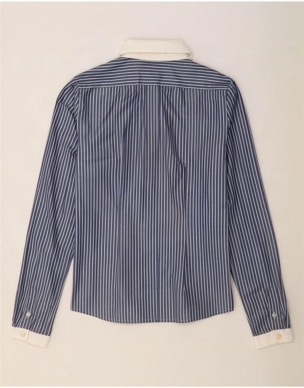 Dolce & Gabbana Camicia Camicetta Donna IT 42 Gessato Blu Medio