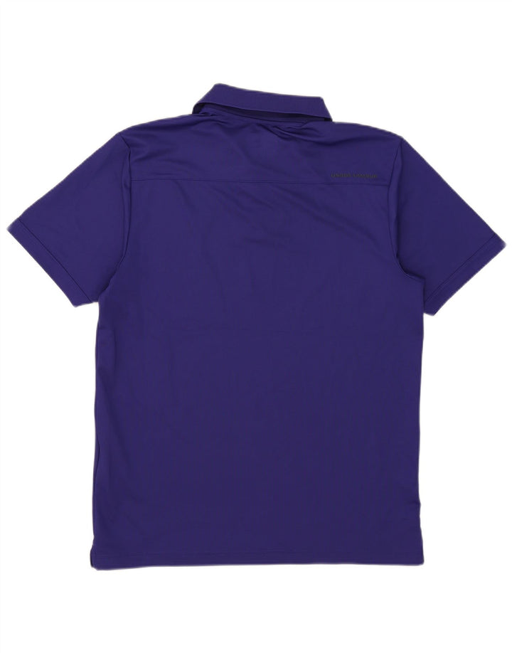 Polo Under Armour da uomo Heat Gear in poliestere blu medio