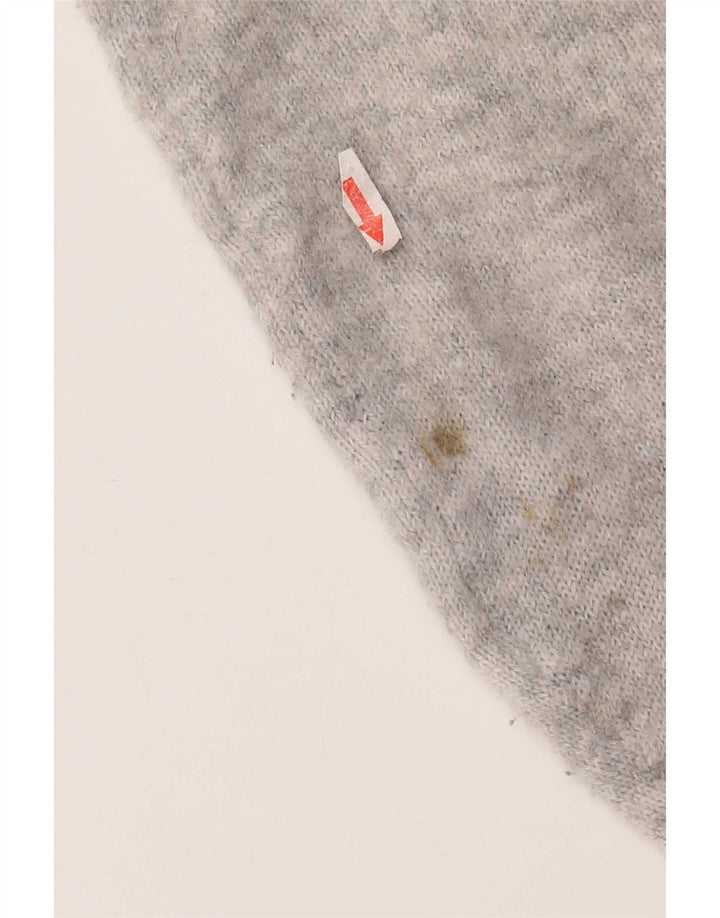 Maglione maglione girocollo da donna Marks & Spencer UK 16 grande grigio