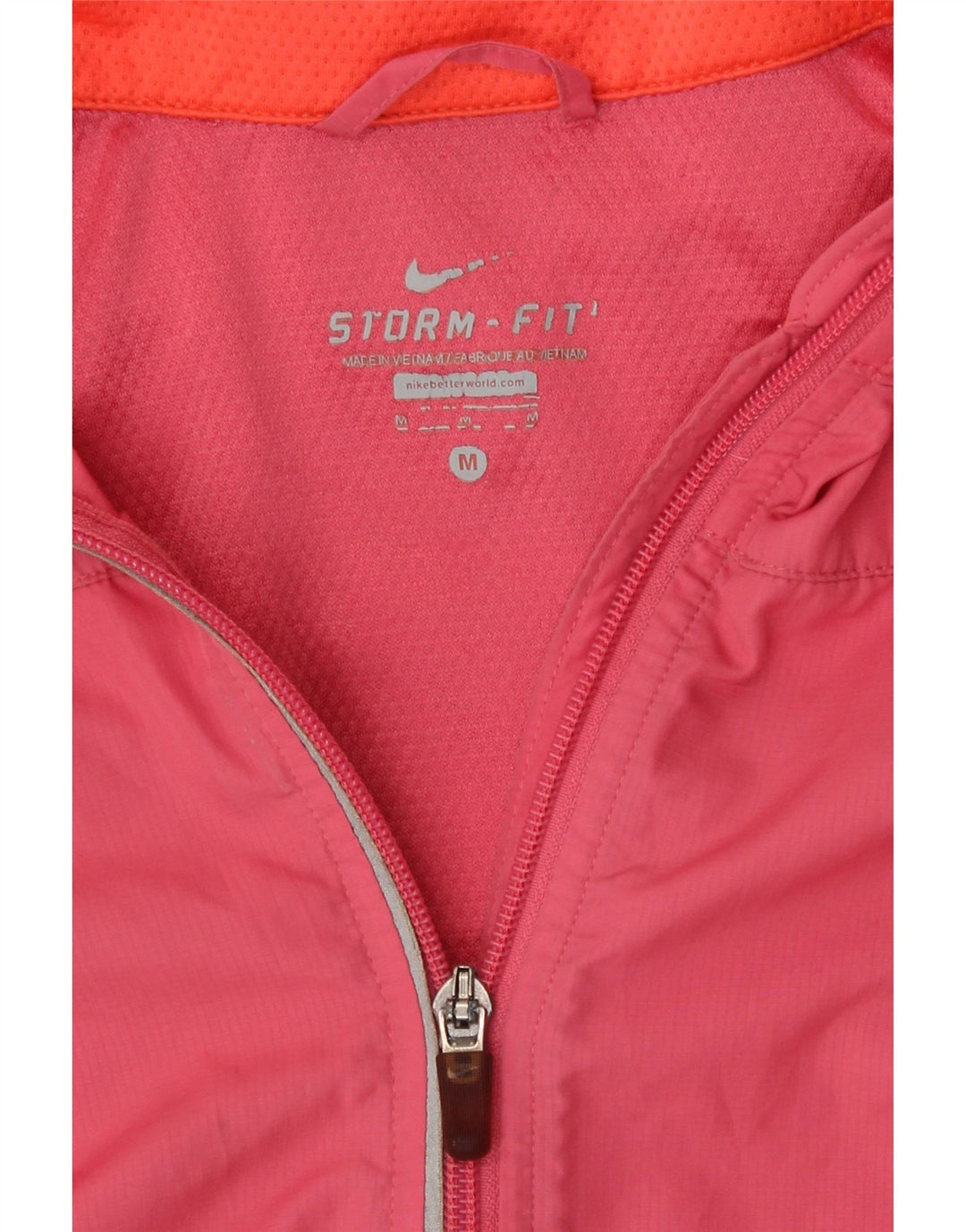 Giacca antipioggia Nike Storm-Fit da donna UK 12 Poliestere color block rosa medio